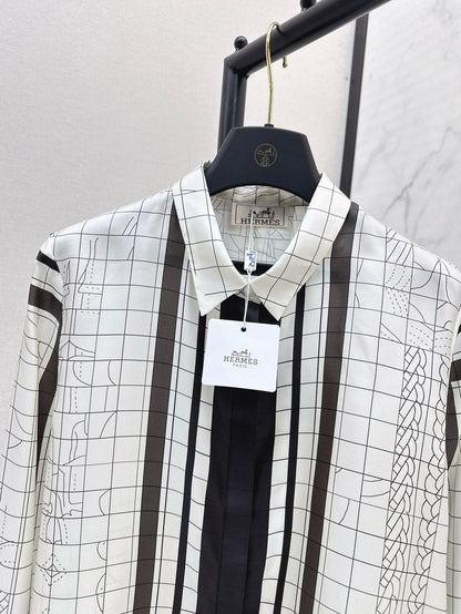 25ss Silk buttons shirt