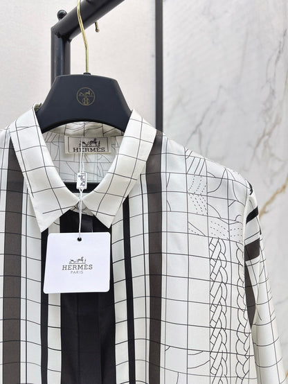 25ss Silk buttons shirt