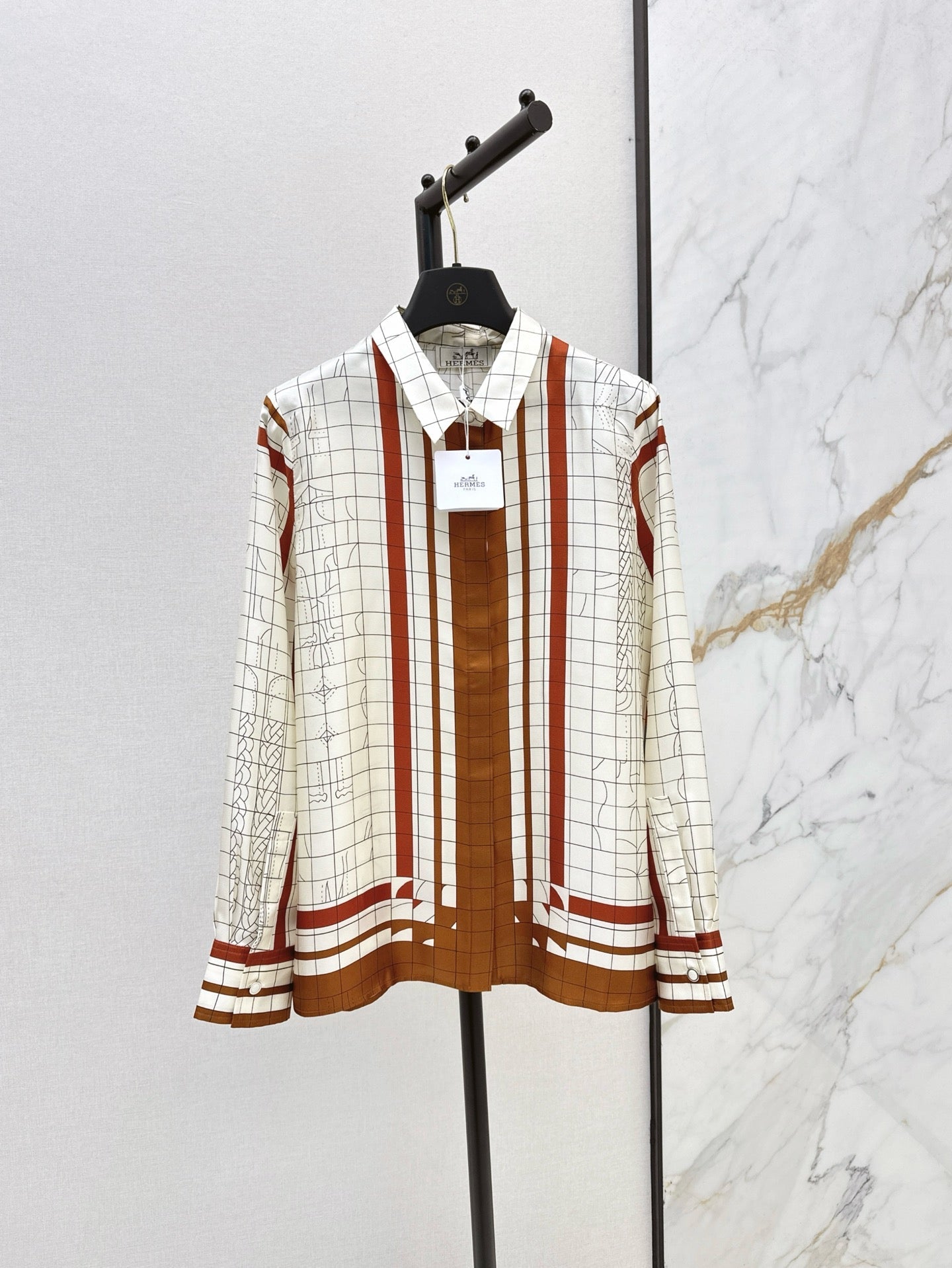 25ss Silk buttons shirt