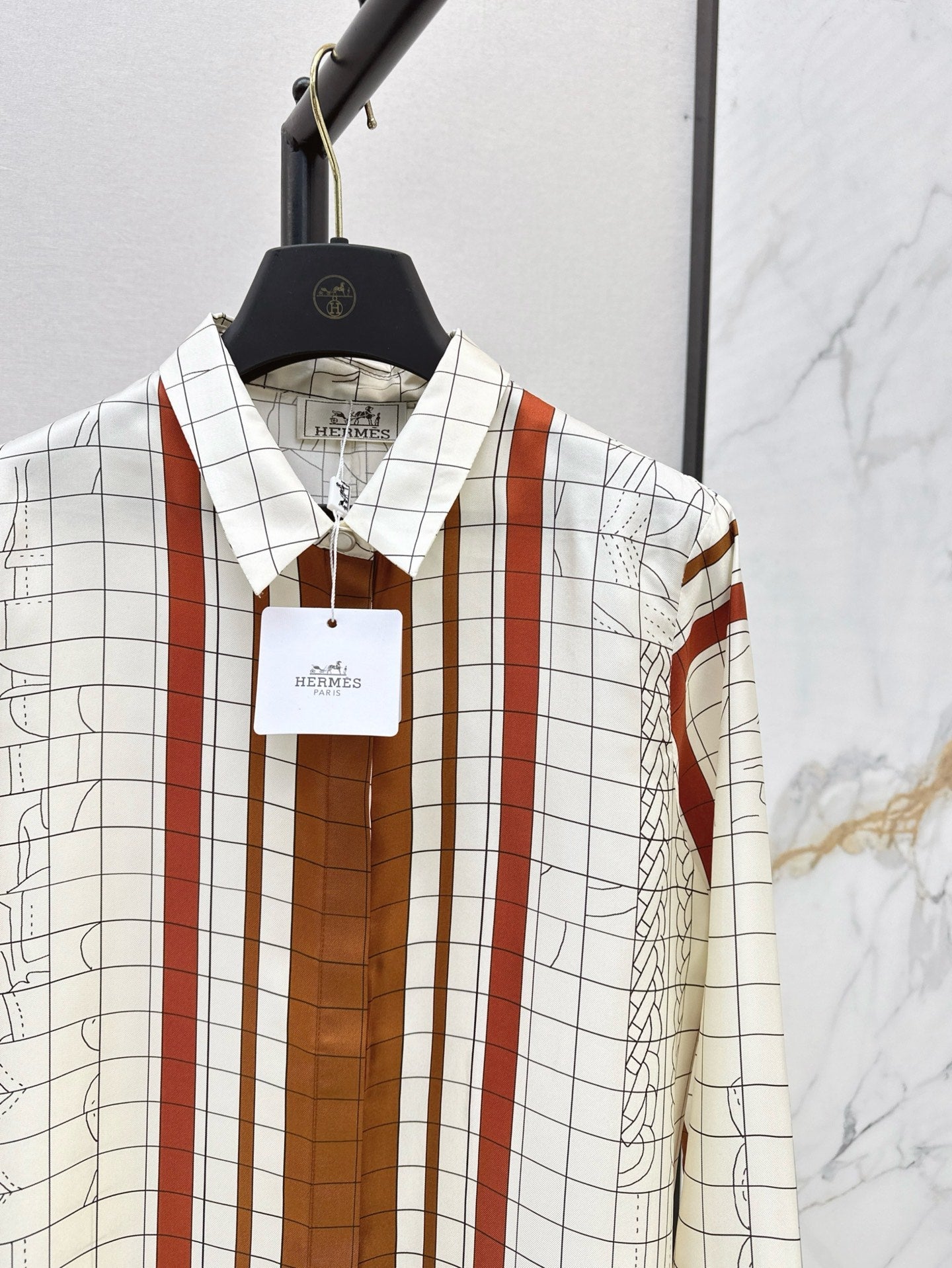 25ss Silk buttons shirt