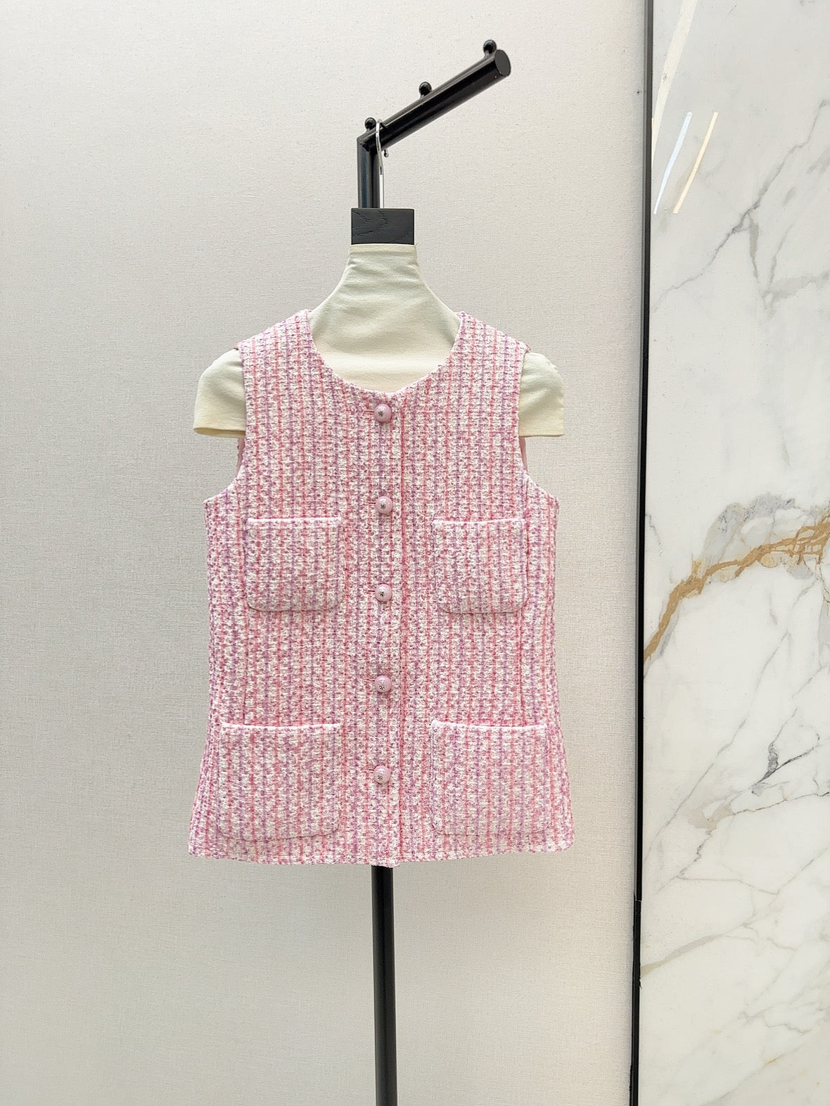 25ss woven vest