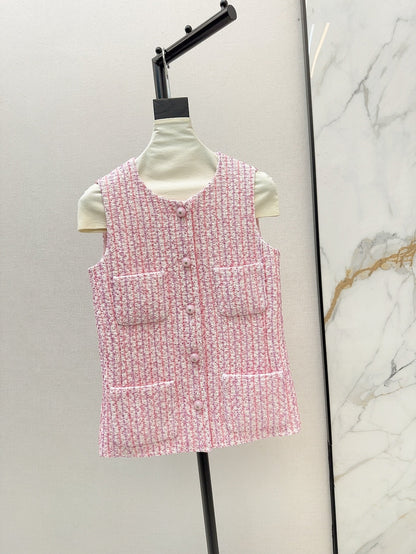 25ss woven vest