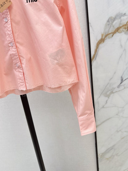 25ss embroidered shirt