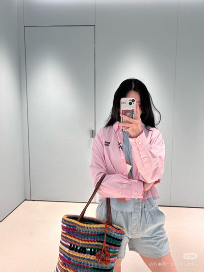 25ss embroidered shirt