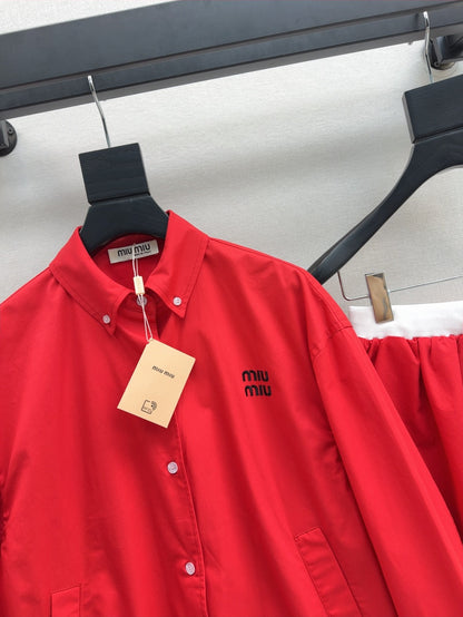 25ss shirt skirt set