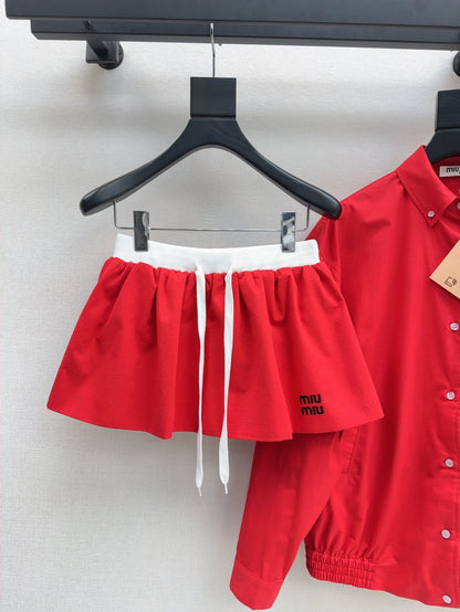 25ss shirt skirt set