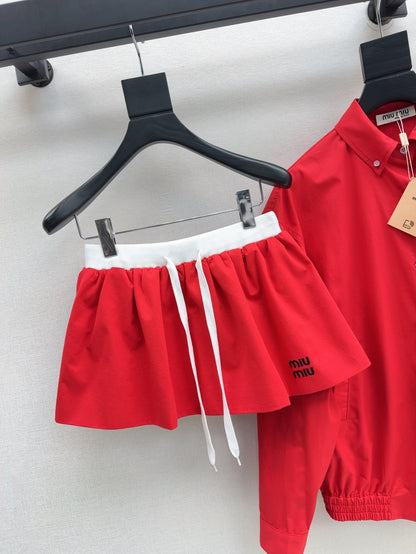25ss shirt skirt set