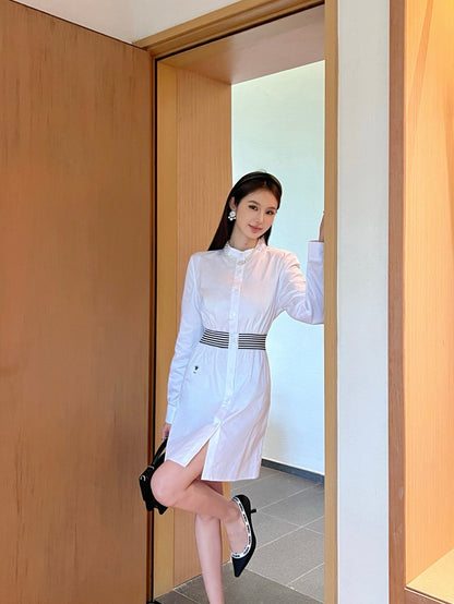 25ss webbing shirt dress