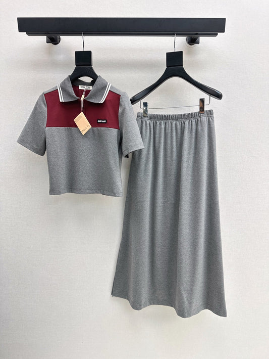 25ss polo skirt set
