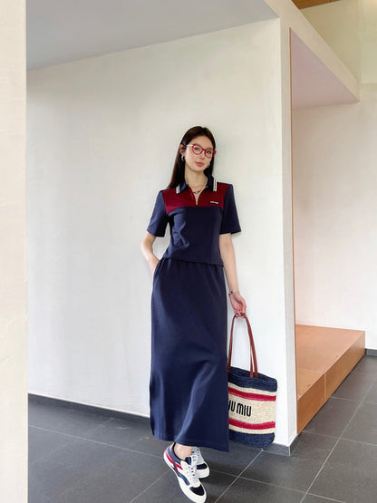 25ss polo skirt set