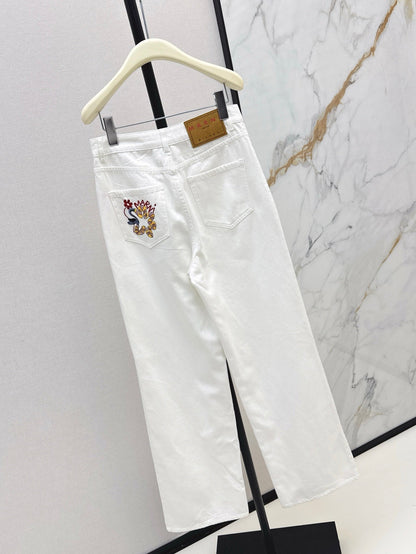 25ss embroidered jeans