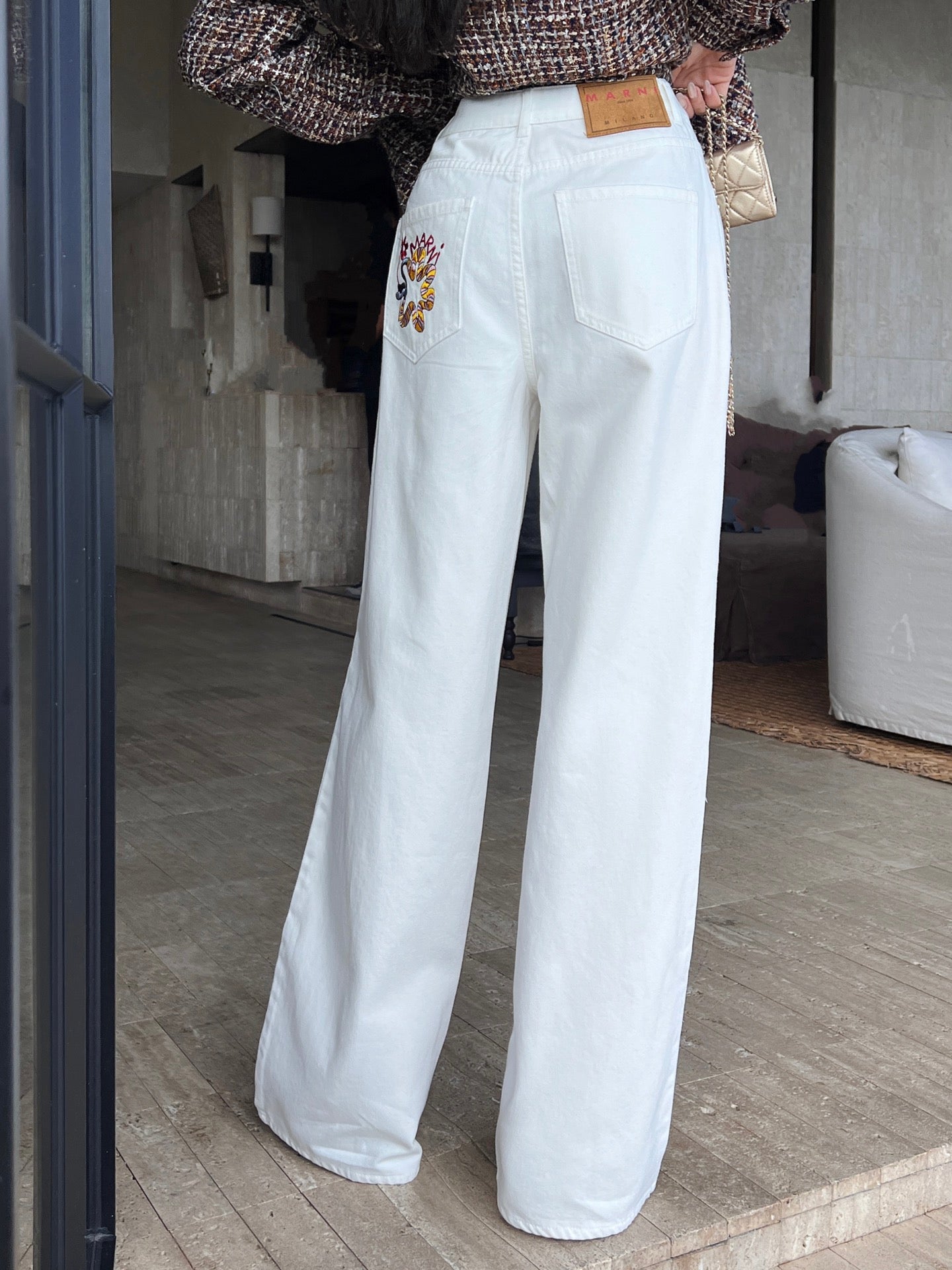 25ss embroidered jeans