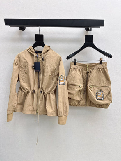 25ss drawstring coat set