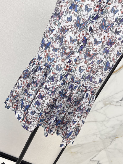 D 25ss  printed dress