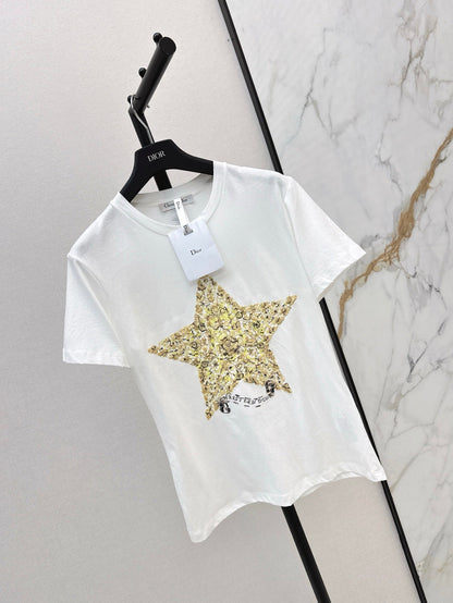 25ss embroidered t-shirt