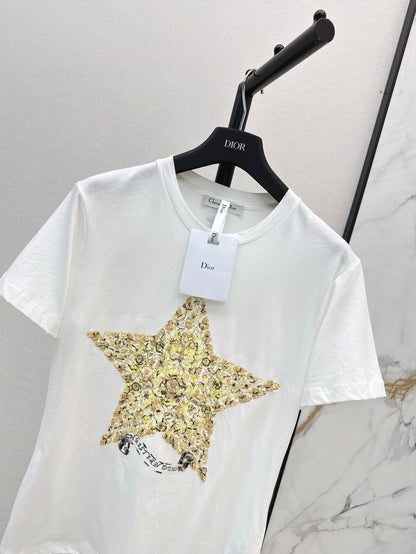 25ss embroidered t-shirt