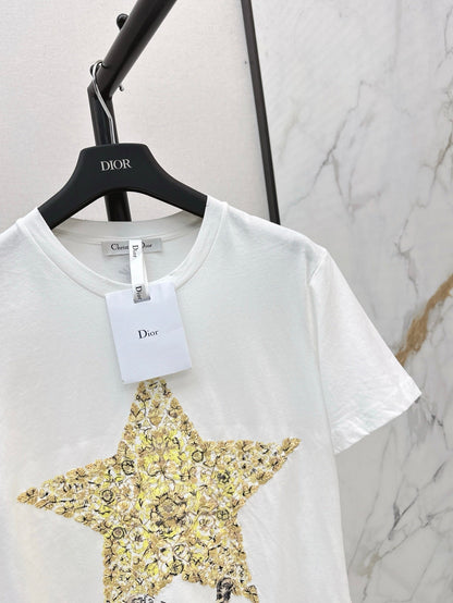 25ss embroidered t-shirt