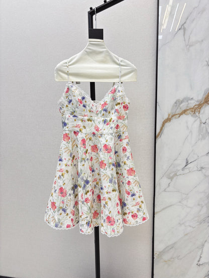 25ss linen print dress