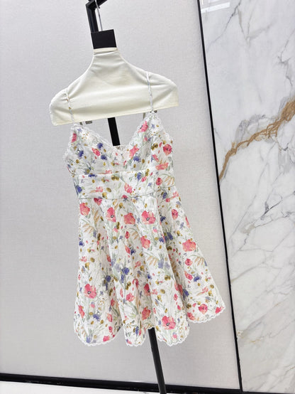 25ss linen print dress