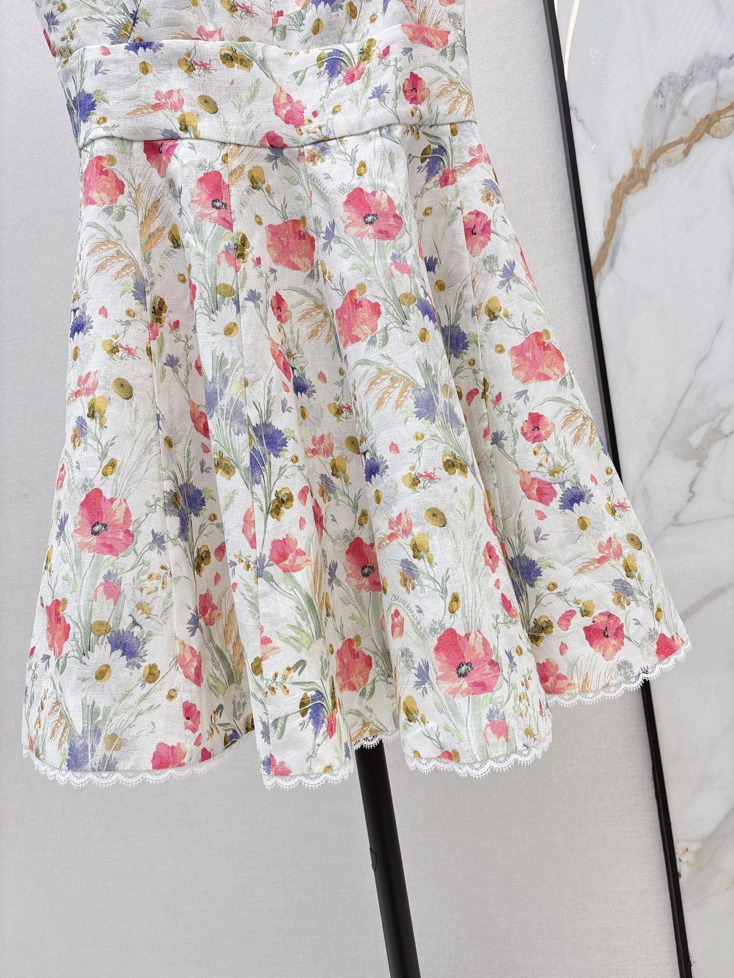 25ss linen print dress