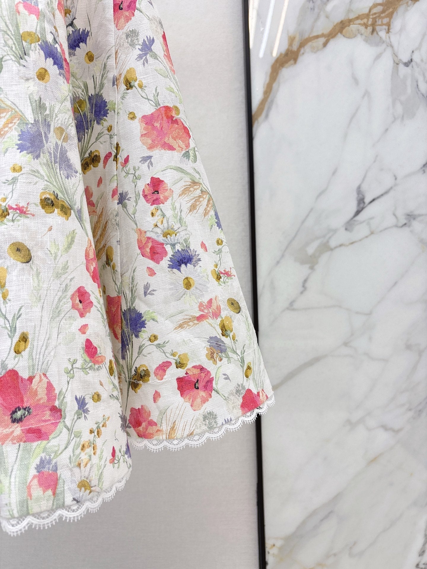 25ss linen print dress