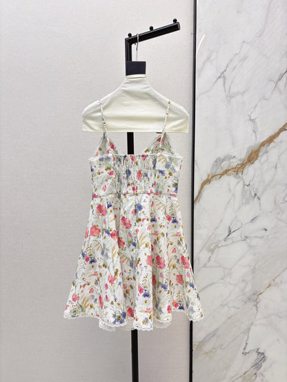 25ss linen print dress