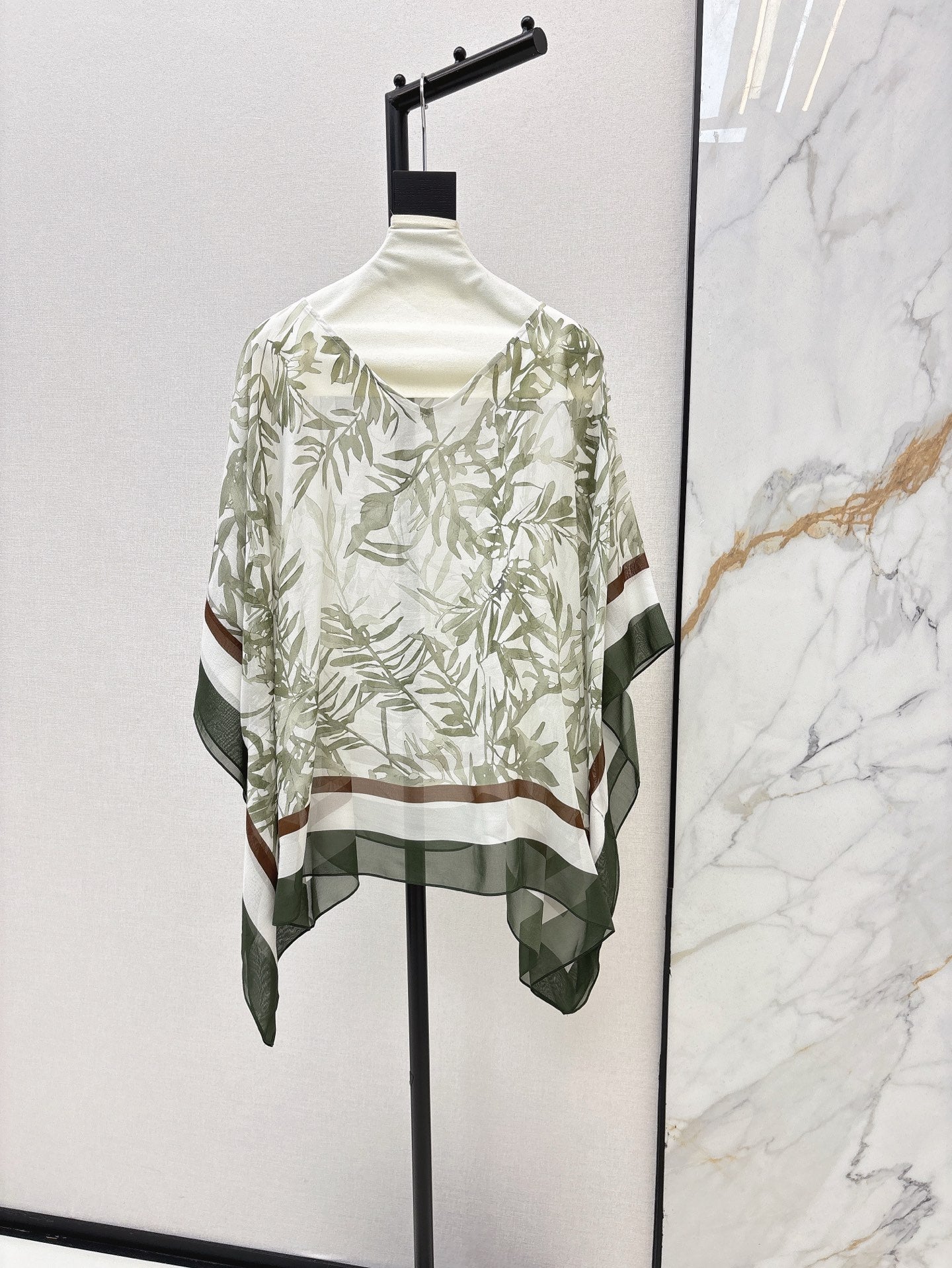 25ss silk Cape top
