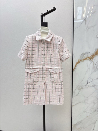 Elegant Long Tweed-Style Summer Jacket