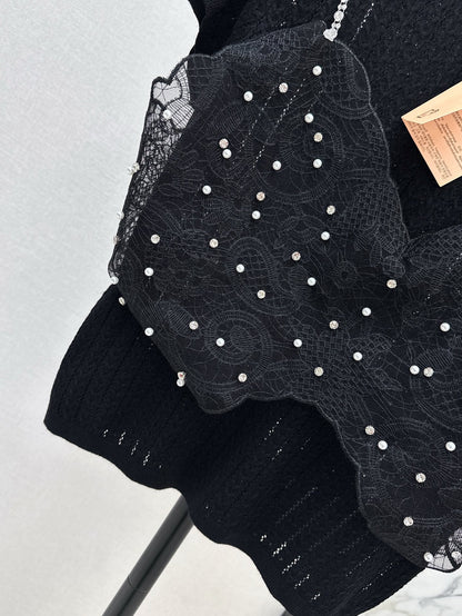 25ss knit beaded t-shirt