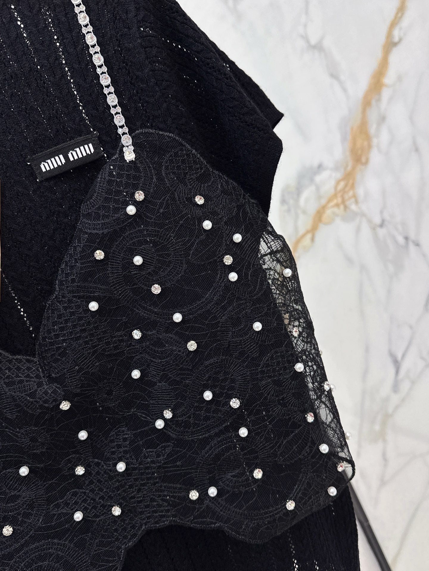 25ss knit beaded t-shirt