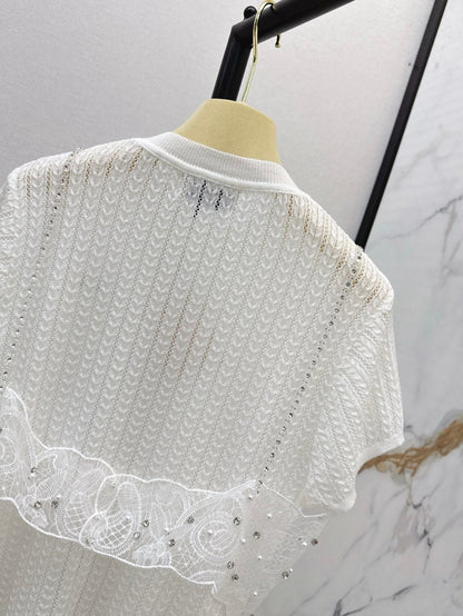 25ss knit beaded t-shirt