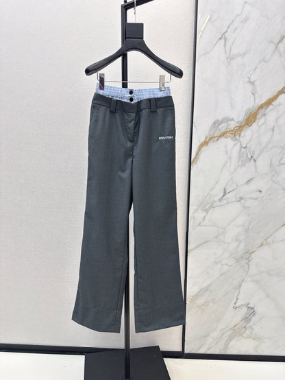 25ss embroider pants