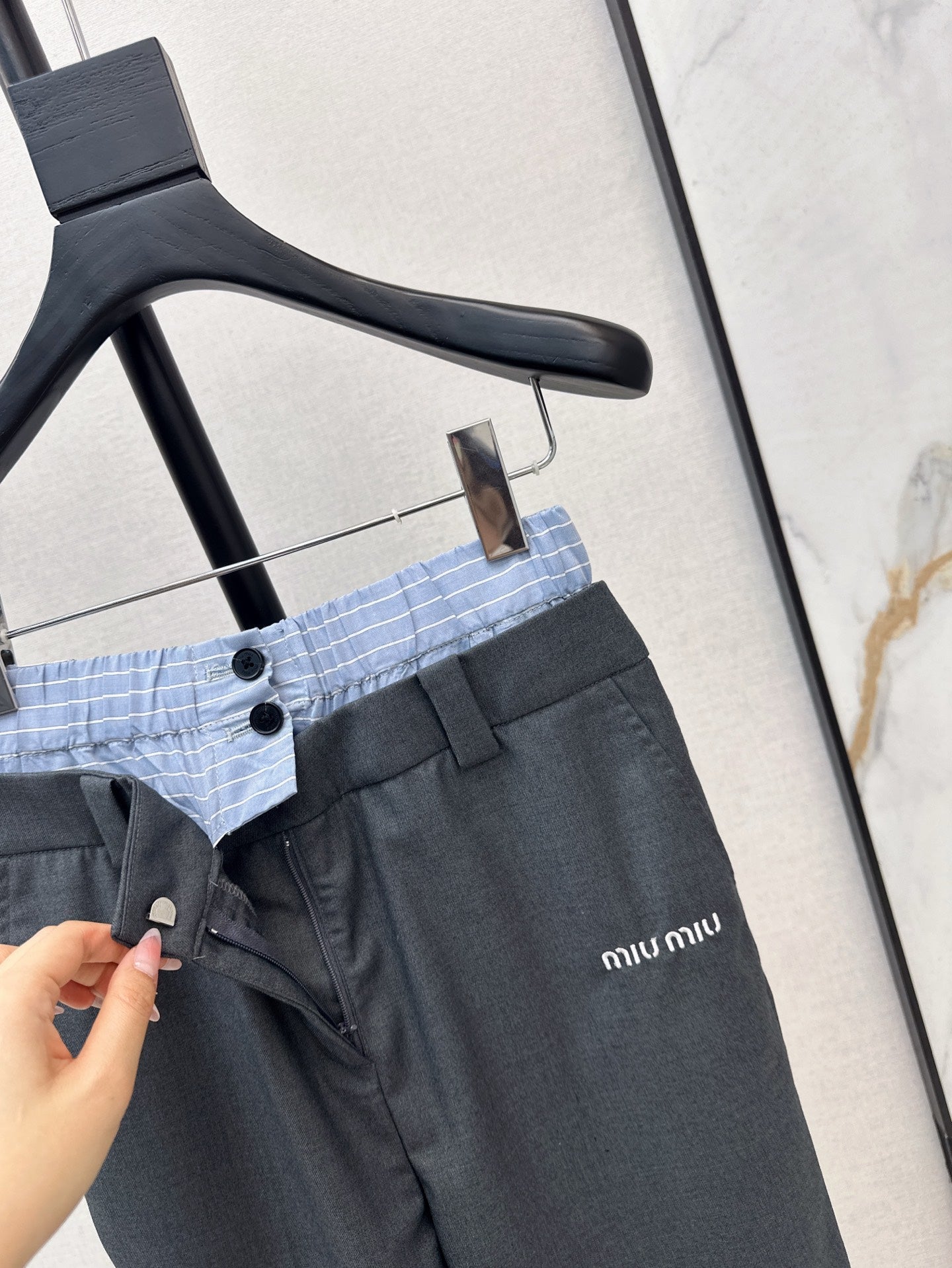 25ss embroider pants