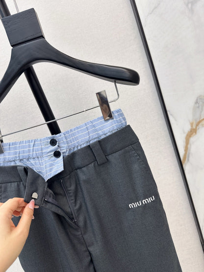 25ss embroider pants