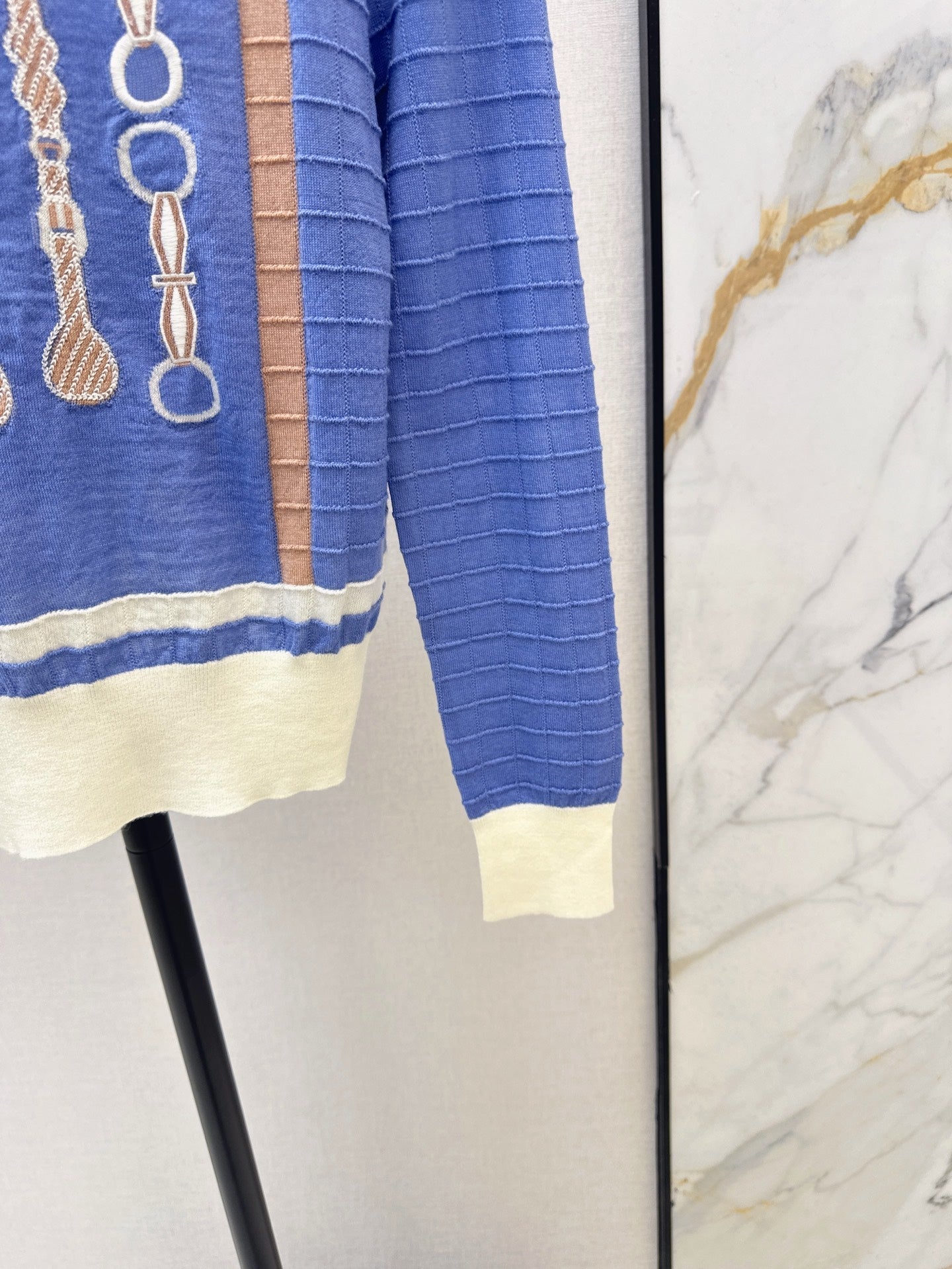 25ss jacquard knit sweater