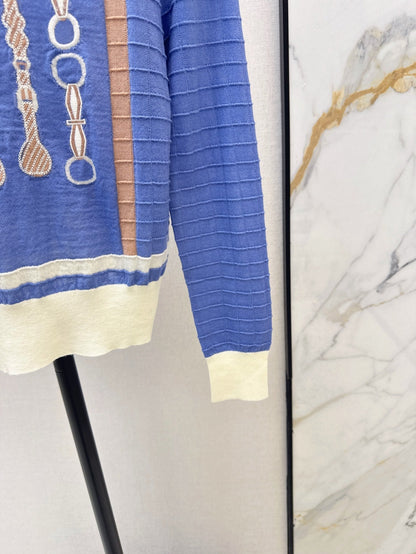 25ss jacquard knit sweater