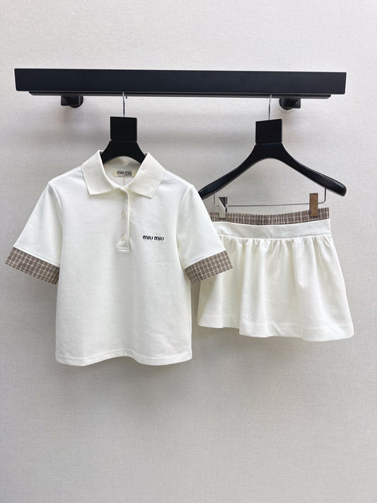 25ss polo skirt set