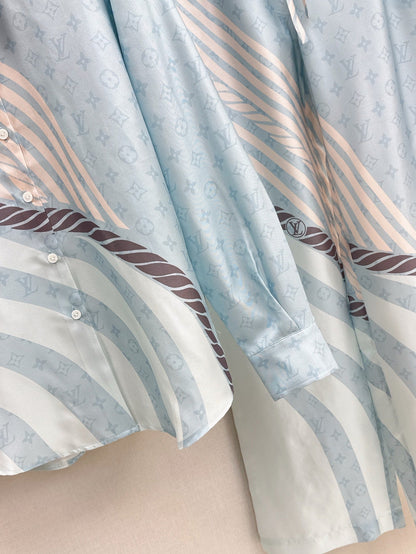 25ss silk shirt pants set