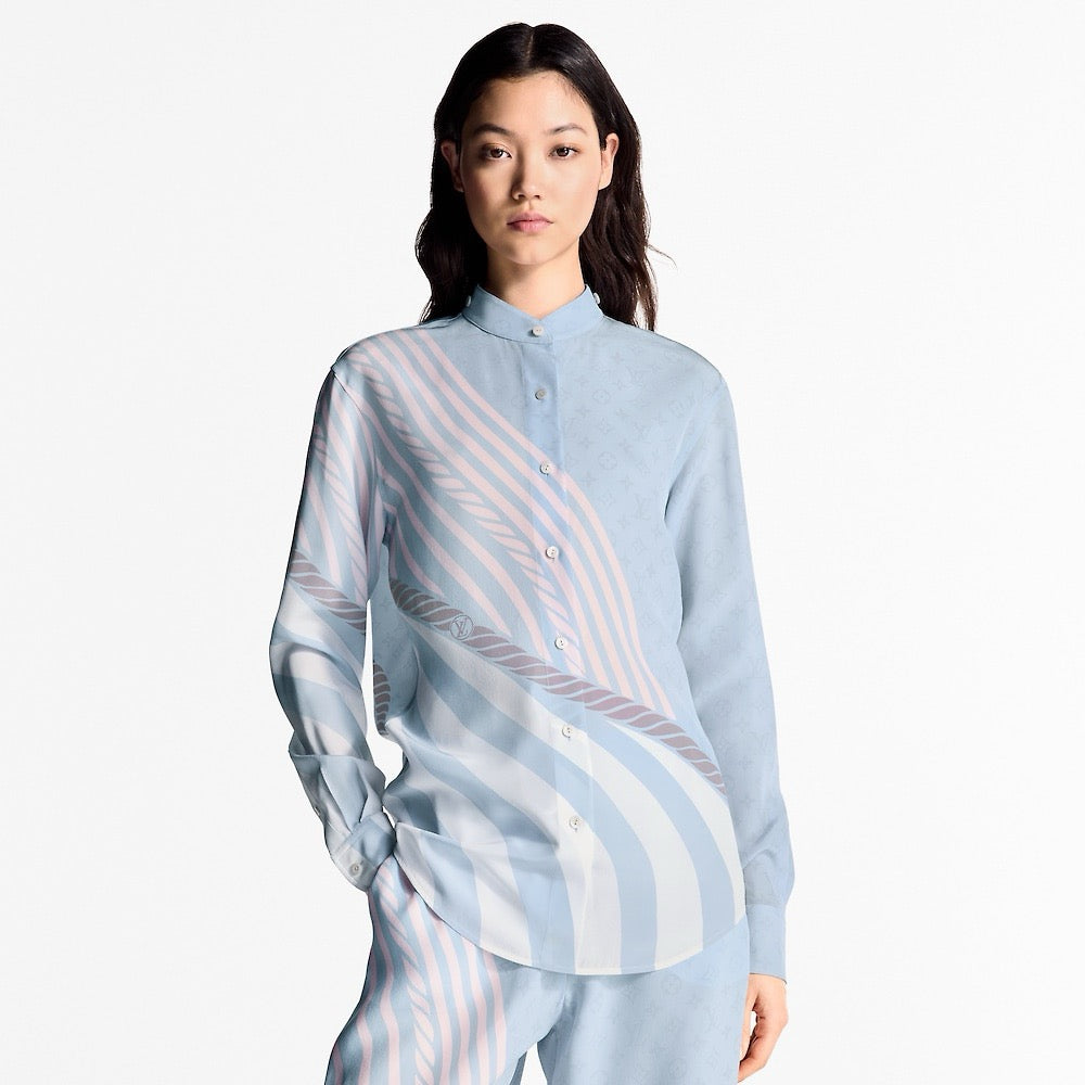 25ss silk shirt pants set