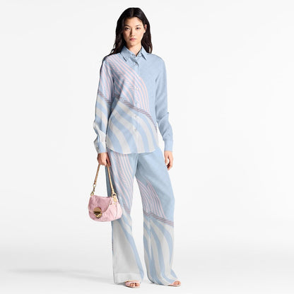 25ss silk shirt pants set