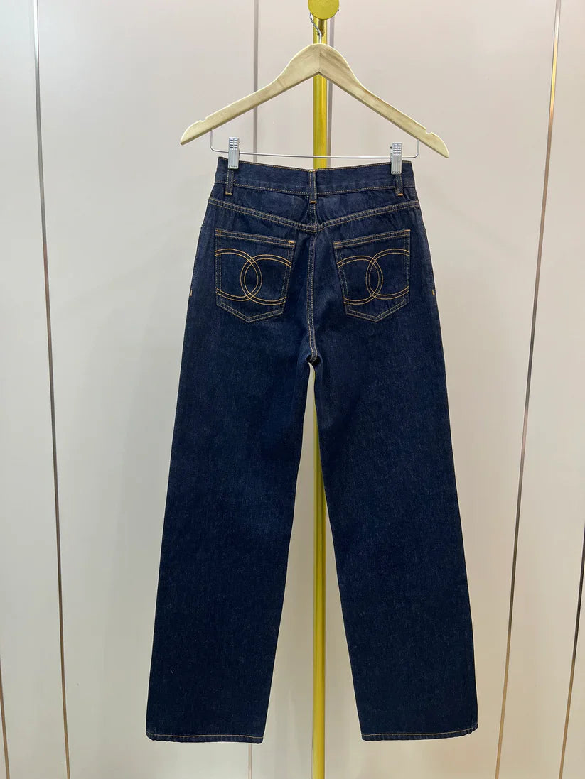Signature Pocket Stitch Straight Jeans