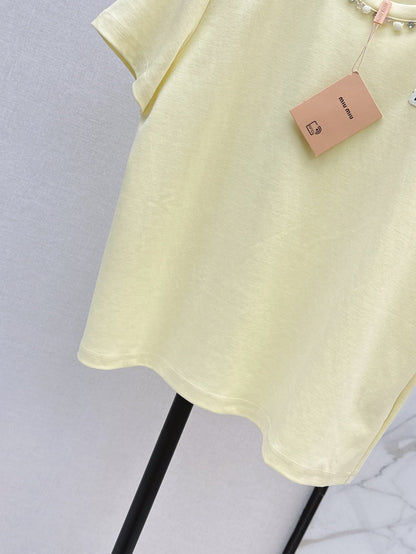 25ss rhinestone t-shirt