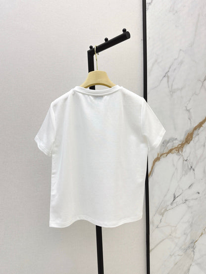 25ss rhinestone t-shirt