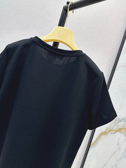 25ss rhinestone t-shirt