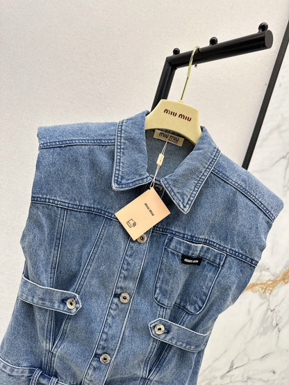 25ss denim vest