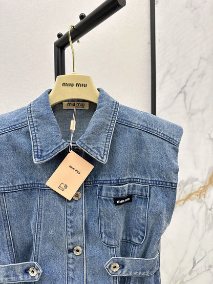 25ss denim vest