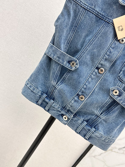 25ss denim vest