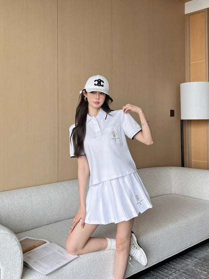 25ss polo skirt set