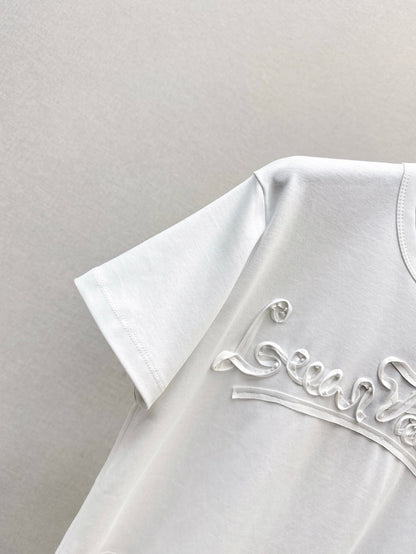 25ss embossed t-shirt