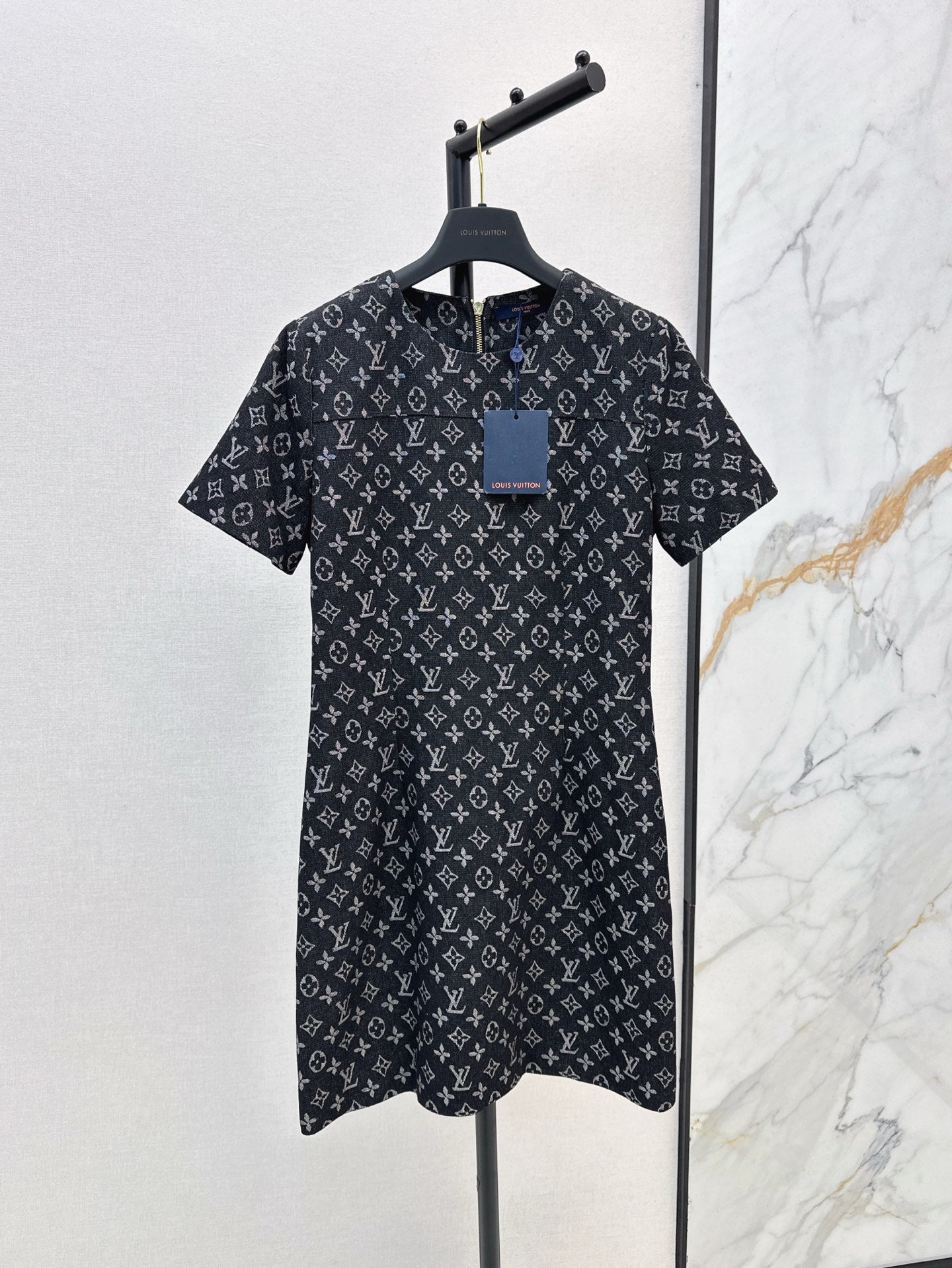 25ss monogram denim dress